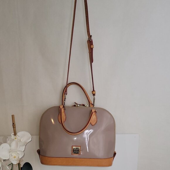 Dooney & Bourke Yellow Patent Leather Satchel - Picture 1 of 11